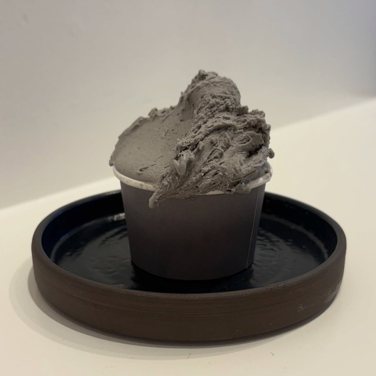 Black sesame gelato